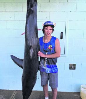 Zach is pretty chuffed with his 82.7kg mako.