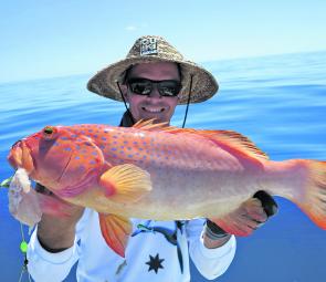 Mick Jones with a nice Kepels coral trout.