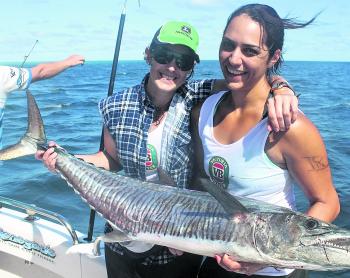 Casey Peterson and Alice Faust both held up this solid Spanish mackerel caught on the Ladies Day.