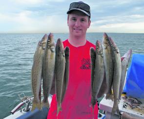 Once again, Jack Auld gets the job done on the King George whiting, this time bagging out in just 3m of water at Wedge Spit near Werribee South. 