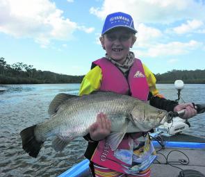 There are still a few barra being caught in the fresh and saltwater reaches of the Boyne River.