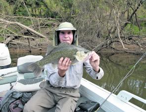 The author took this stonker of a bass from the Kolan River.