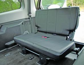As is the case with all seven seaters, the rear row of seats take up a fair amount of luggage room. 