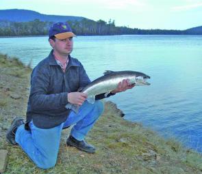 Shane Broadby with an Atlantic from the Binney wall.