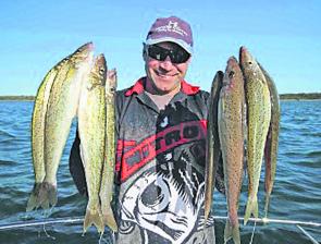 Gawaine Blake with a bunch of the best eating fish going around!