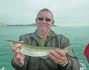 Whiting wonderland. John ‘Cowboy’ May regularly locates fish over 40cm in the fast running water around Point Nepean. 