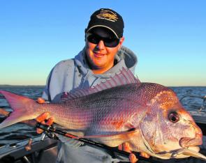 When you put in the time and effort to work out a particular spot you can have good success with snapper like this 82cm model.