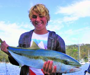 Persistence can pay off: This 91cm king was caught on the ‘last pass’ on a downrigged live squid.