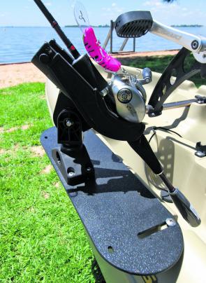 The Mariner 12.5 Propel Angler comes with Scotty accessories as standard fare. This is a must-have accessory for an angler as it stores your rod within easy reach and also allows you to troll easily.