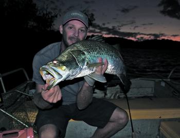 Big barra will swallow your lure whole if you are out at the right time!