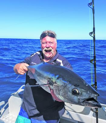 Tuna are hard fighters and it can take a team of tough anglers to pull ‘em up.