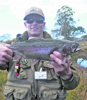 Lucas Green with a well-conditioned Ebor hen rainbow. Opening season is upon us! 