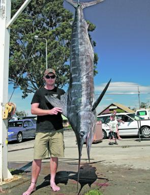 Stephen Tuck with a St Helens marlin – it has been a massive year for them this year.