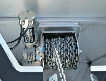For the author, the Lone Star anchor winch is an essential option for a boat like the McLay 591 Hardtop.