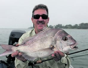 Mick Lee with a great autumn snapper.