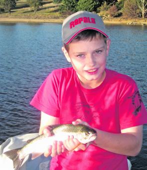 Will Bazely with a rainbow he caught while trolling. It is by far the most productive method during this time of year. 