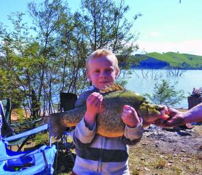 William ‘Wonka’ Rogers with his fantastic yellow belly.