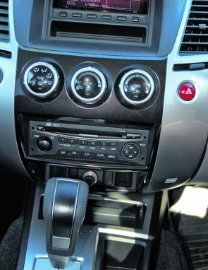 The traditional Mitsubishi Multi-Function Centre carries through to the Challenger’s interior. 