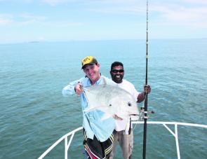 Forming a learning relationship with your guide is essential. On this particular trip, the author only caught three GT and a lone dog-tooth, but learnt three different knots, where and how to jig for dog-tooth and how to work a stickbait like a pro. 