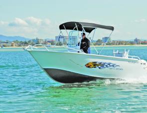The Sea Rod 5.5 rides smoothly and has plenty of room for active anglers.