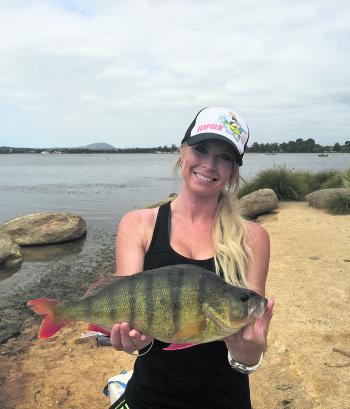 Jo Howes’ PB redfin caught from Lake Wendouree using mudeyes for bait.