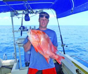 Scott Turner caught his red wide from Yeppoon. Reef species will be firing during summer.