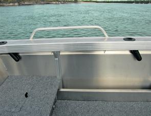 The 250mm wide gunwale caps add hull rigidity and a place for rod holders. 