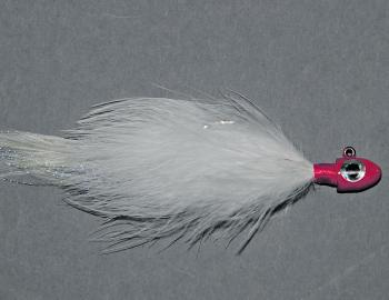 You can leave the head plain or paint it with enamel paint. You can even add some eyes if you wish. What colour and size you make your marabou deceiver jig is up to you. It will probably depend on your target species and water depth being fished. As marab