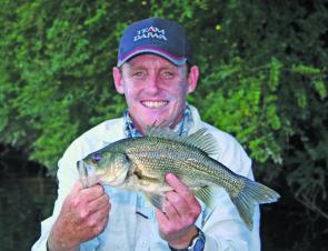 Getting lures in close to the bank under overhanging trees will result in some good bass.