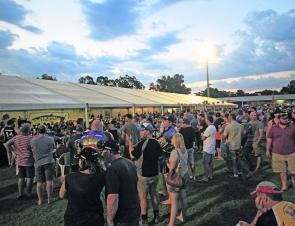 Saturday night drew in the crowds to see the large bounty of prizes given away. Photo courtesy of Jarrod Day.