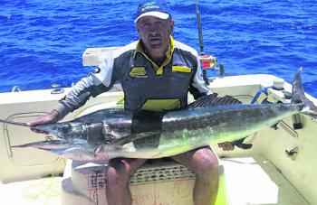 Bob had a successful day at the shelf recently including a broadbill spearfish club record.