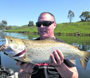 James Dainton from Balista Lures with a 65cm brown from Lake Eildon in early October.