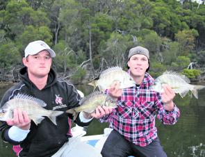 Bream are a great winter species to target as Chris and Matty found out.