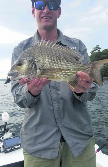 Local angler Mitch Martin with a great example of a big bream from a recent trip. 