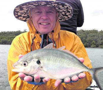 Silver trevally are about in good numbers and more fish will start to turn up once the water cools.