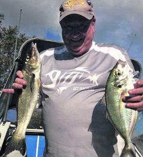 The author has been fishing Woronora River a fair bit lately. These are two of his best from a catch of 16 fish a few weeks ago.