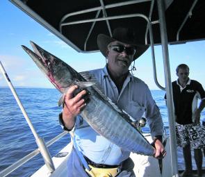 John Wilkinson bagged the first wahoo, 10kg+, on the Incredible’s new configuration.
