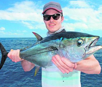 A chunky bluefin will make your day out wide. 