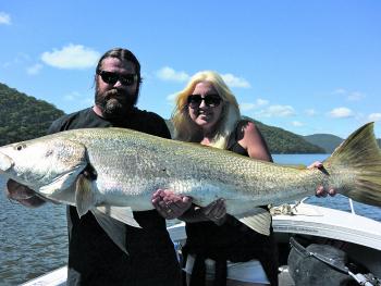 Monster Hawkesbury mulloway are on everyone’s wish list. Adrian got his wish with this 140cm fish on his birthday in March. There will be some big fish to be had this month around Broken Bay for those putting in time to gather big live baits and fishing t