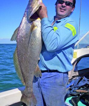 Mick was hammered by this 15kg jew just north of Cape Capricorn.