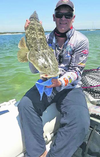 Franco Martinese’s fishing partner Chris Metcalfe has lead the charge with the hot new technique of The Classic, and nailed many crocodile-class flatties in the process!