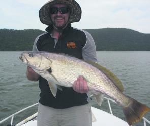 Stuart Buckley joined the author to hunt down kingfish in Broken Bay. At 69cm this was the best fish of the trip.