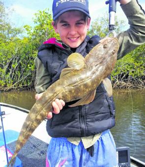 There are actually over 30 species of flathead in Australia, this one is a 69cm dusky flathead.