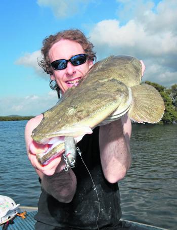 The author with an absolute cracker flathead that he released after this picture was taken.