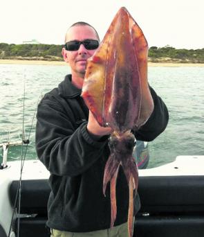 Jay Furniss with a wicked Queenscliff Calamari.