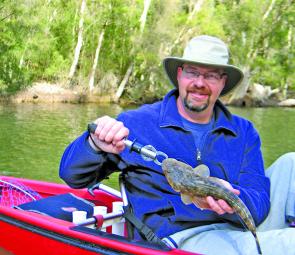You can expect plenty of small to middling flathead when fishing the flats.