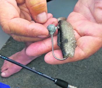 Scott Mazz showing how to fine-tune your lure for better results.