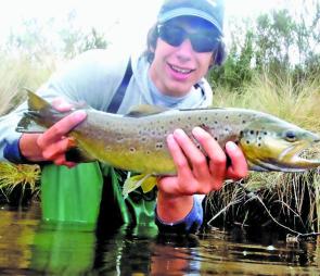 Bryan Van Wyk with one of the better fish from the Guide Dam. Dodge the rain and you to can be rewarded with a good fish like this one.
