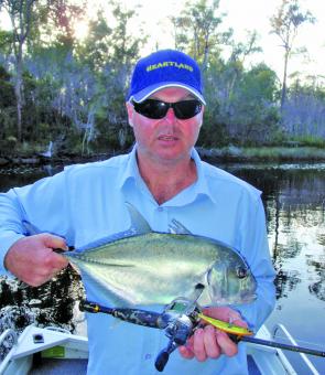 The author with a Summer speedster. This GT nailed an OSP Bent Minnow in a small creek