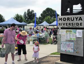 The Moruya Country Markets on Saturday are a great place to grab a bite, or a bargain.